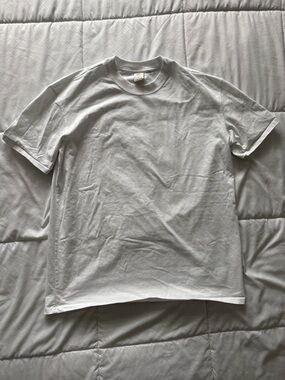 Skims White Short Sleeve Crewneck Tee